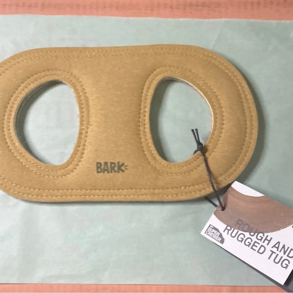 NEW Bark Box - Rough & Rugged TugToy for L Dogs 50lb plus. Faux Leather